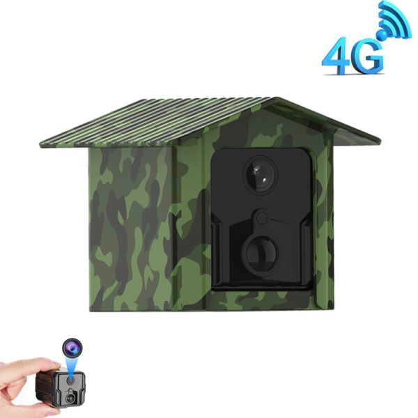 

4G мини камера видеонаблюдения под сим карту Camsoy T9, с уличным камуфляжным кейсом, 1080p