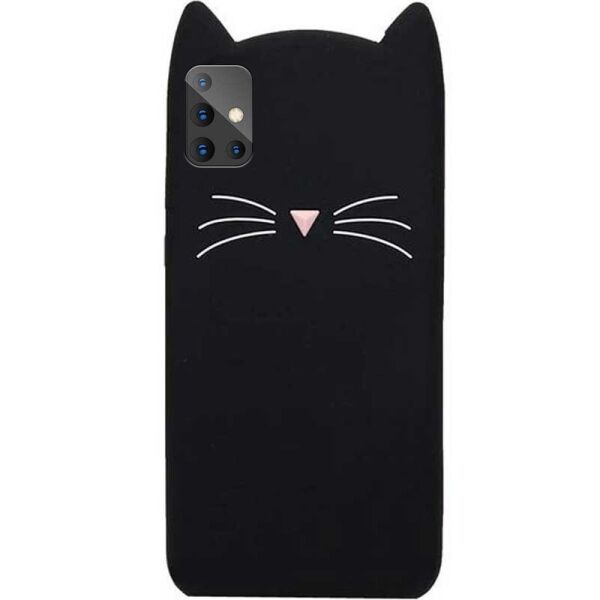 

Силиконовая накладка 3D Cat для Samsung Galaxy A71 Черный (4692015)