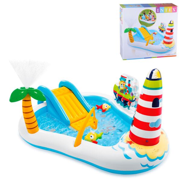 

Детский бассейн Игровой центр Рыбалка Intex (57162) 218х188х99 см