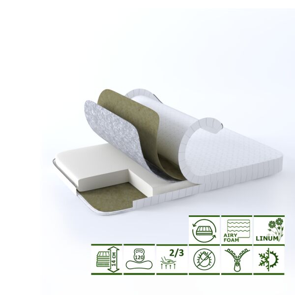 

Ортопедический матрас GS OrthoLinum Fresh 180х190 см
