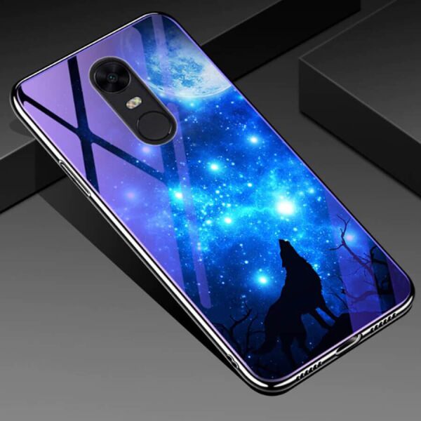 

TPU+Glass чехол Fantasy с глянцевыми торцами для Xiaomi Redmi Note 4X / Note 4 (SD) Лунная ночь