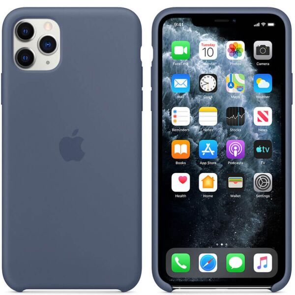 Акція на Чехол Silicone Case (AA) для Apple iPhone 11 Pro (5.8") Голубой / Cornflower від Allo UA
