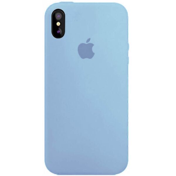 

Чехол Silicone Case Full Protective (AA) для Apple iPhone X (5.8") / XS (5.8") Голубой / Lilac Blue