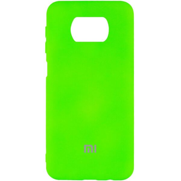 

Чехол Silicone Cover My Color Full Protective (A) для Xiaomi Poco X3 NFC / Poco X3 Pro Салатовый / Neon green (9360093)