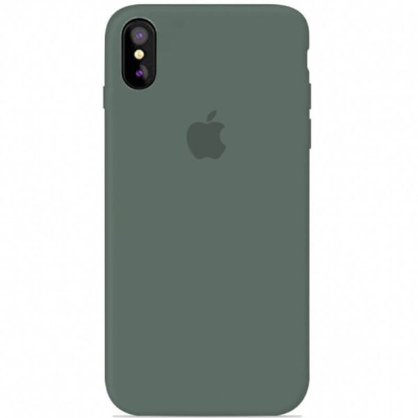 Акція на Чехол Silicone Case Full Protective (AA) для Apple iPhone XR (6.1") Зеленый / Pine green від Allo UA