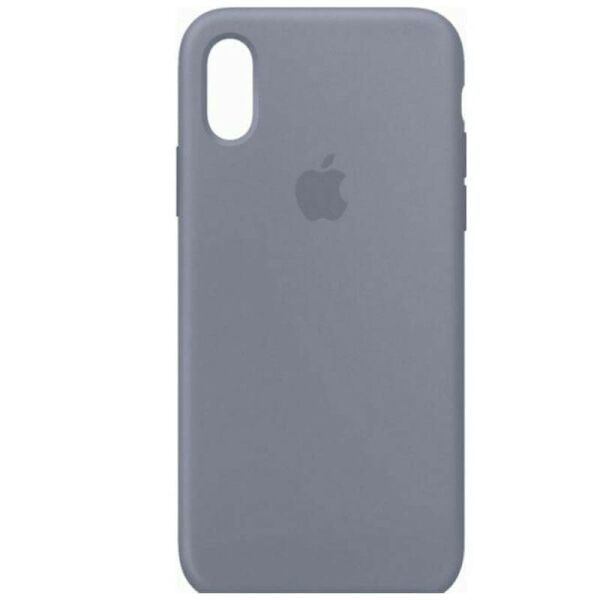 Акция на Чехол Silicone Case Full Protective (AA) для Apple iPhone XR (6.1") Серый / Lavender от Allo UA