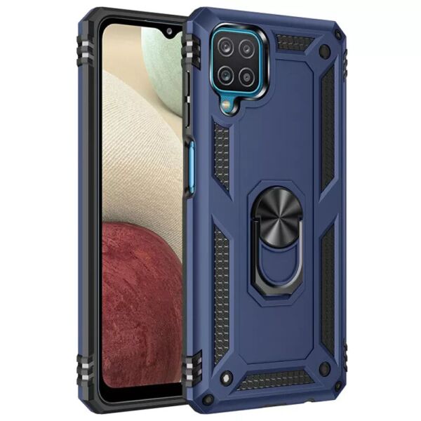 

Ударопрочный чехол Serge Ring for Magnet для Samsung Galaxy A12 Темно-синий (1801928)