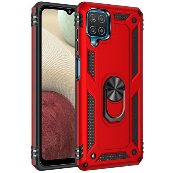 

Ударопрочный чехол Serge Ring for Magnet для Samsung Galaxy A12 Красный (1809019)