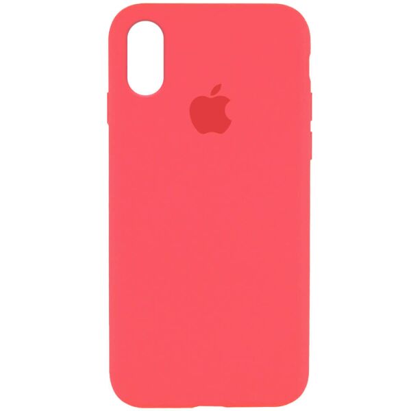 Акція на Чехол Silicone Case Full Protective (AA) для Apple iPhone XR (6.1") Арбузный / Watermelon red від Allo UA