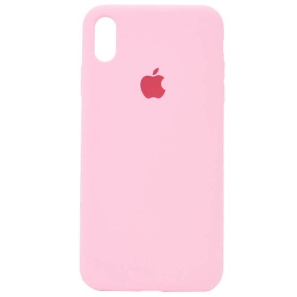 

Чехол Silicone Case Full Protective (AA) для Apple iPhone X (5.8") / XS (5.8") Розовый / Light pink