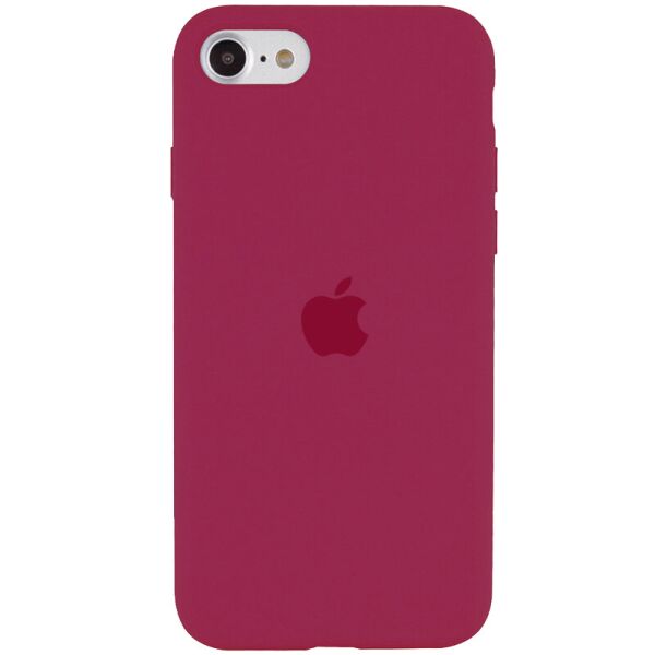 

Чехол Silicone Case Full Protective (AA) для Apple iPhone SE (2020) Красный / Rose Red