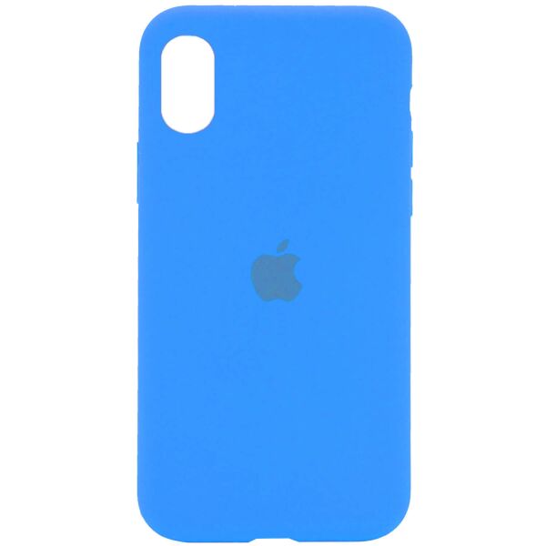 

Чехол Silicone Case Full Protective (AA) для Apple iPhone XR (6.1") Голубой / Blue