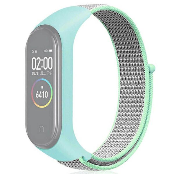 

Ремешок Nylon для Xiaomi Mi Band 3/4/5/6 Бирюзовый (8269819)