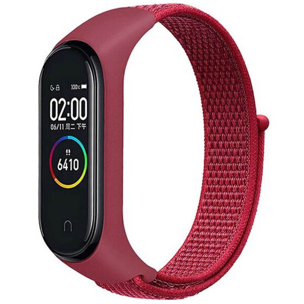 

Ремешок Nylon для Xiaomi Mi Band 3/4/5/6 Красный (1633947)