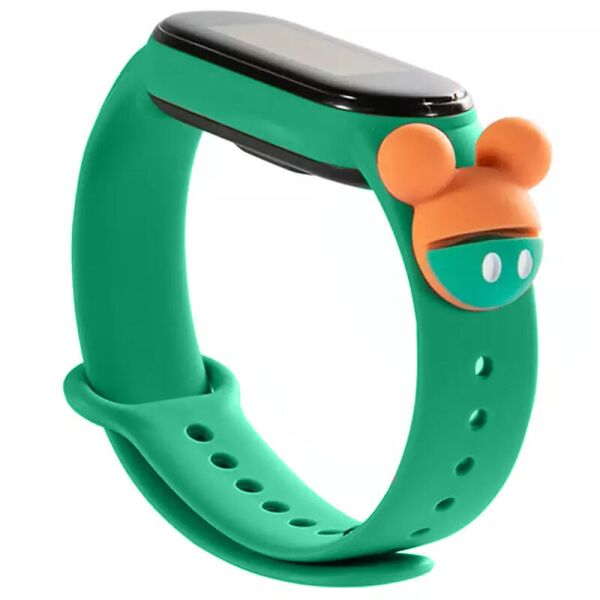 

Силиконовый ремешок Cartoon Face для Xiaomi Mi Band 3/4 Светло-зеленый/Микки Маус (5763051)