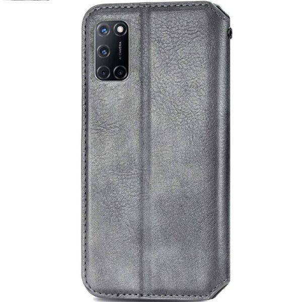 

Кожаный чехол книжка GETMAN Cubic (PU) для Oppo A52 / A72 / A92 Серый