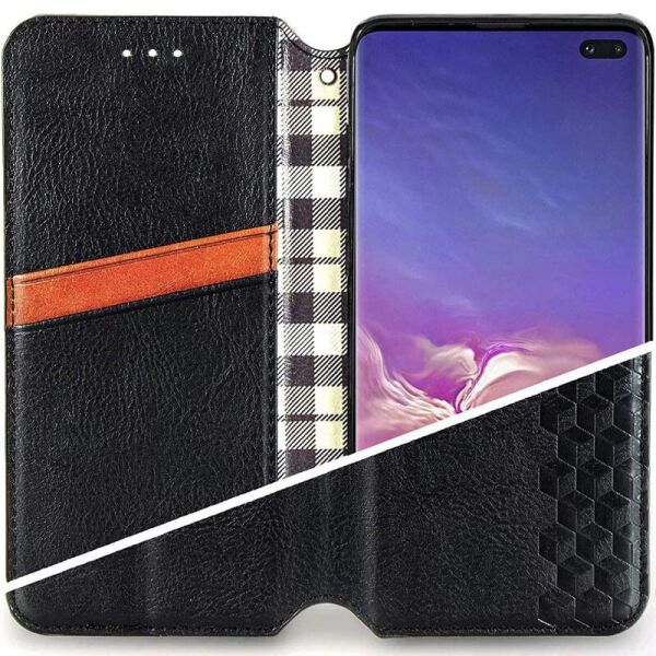 

Кожаный чехол книжка GETMAN Cubic (PU) для Oppo A52 / A72 / A92 Черный