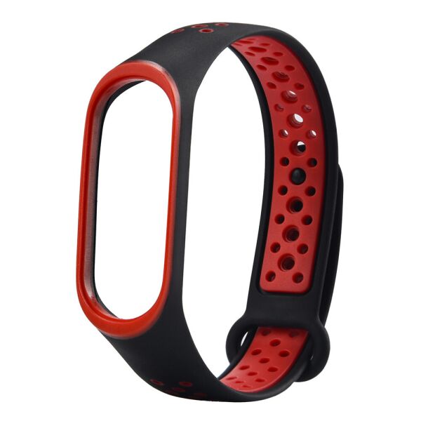 

Ремешок Sport для Xiaomi Mi Band 5 / 6 Черный / Красный (1914123)