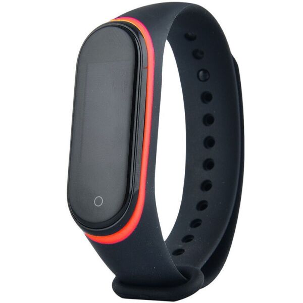 

Ремешок Slim line для Xiaomi Mi Band 5 / 6 Черный / Красный (854885)