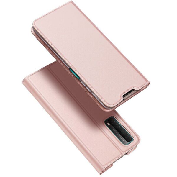 

Чехол-книжка Dux Ducis с карманом для визиток для Huawei P Smart (2021) / Y7a Rose Gold (4485960)