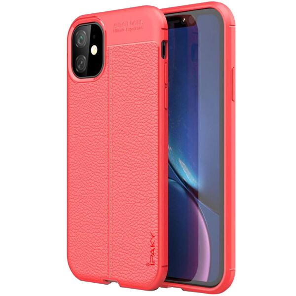 

TPU чехол iPaky Litchi Series для Apple iPhone 12 mini (5.4") Красный