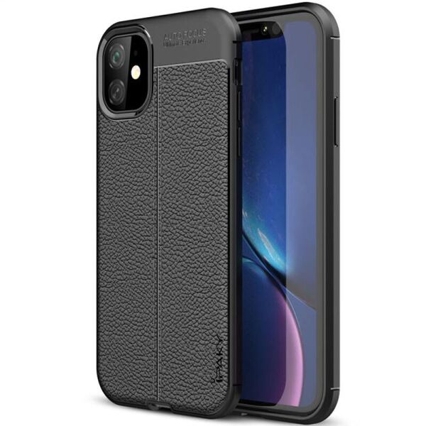 

TPU чехол iPaky Litchi Series для Apple iPhone 12 mini (5.4") Черный
