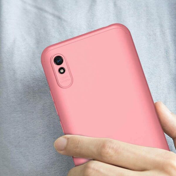 

Пластиковая накладка GKK LikGus 360 градусов (opp) для Xiaomi Redmi 9A Розовый / Rose Gold