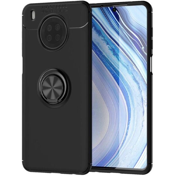

TPU чехол Deen ColorRing под магнитный держатель (opp) для Huawei Y9a Черный / Черный (4734600)