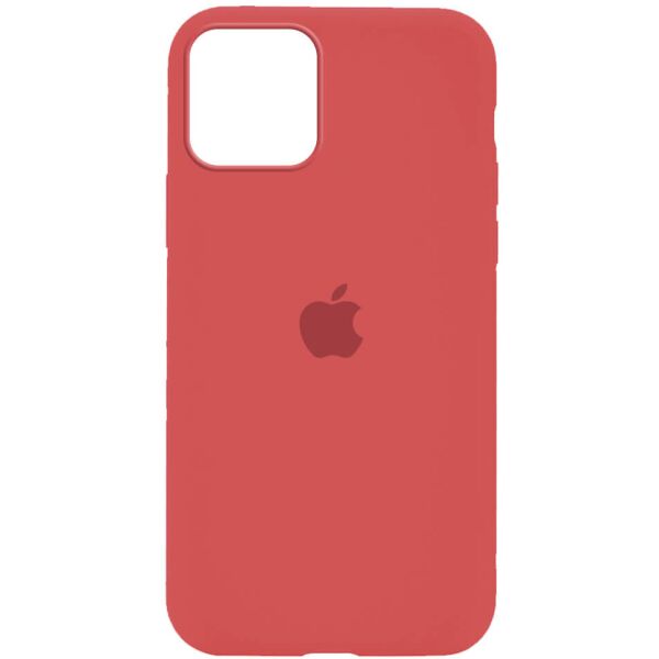 Акция на Чехол Silicone Case Full Protective (AA) для Apple iPhone 12 Pro Max (6.7") Красный / Camellia от Allo UA
