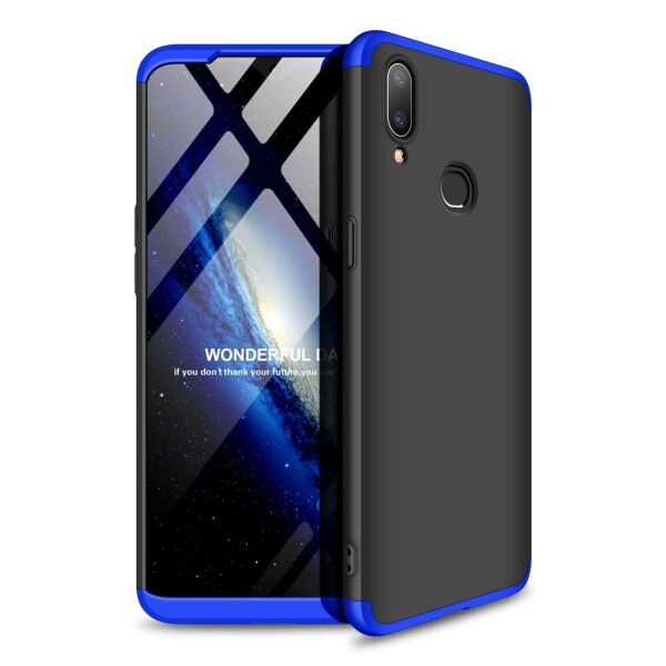 

Пластиковая накладка GKK LikGus 360 градусов (opp) для Samsung Galaxy A10s Черный / Синий (4112445)