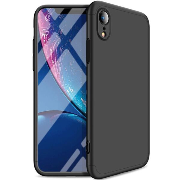 

Пластиковая накладка GKK LikGus 360 градусов (opp) для Apple iPhone XR (6.1") Черный (2685285)