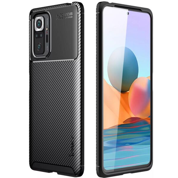 

TPU чехол iPaky Kaisy Series для Xiaomi Redmi Note 10 Pro Черный (7938394)