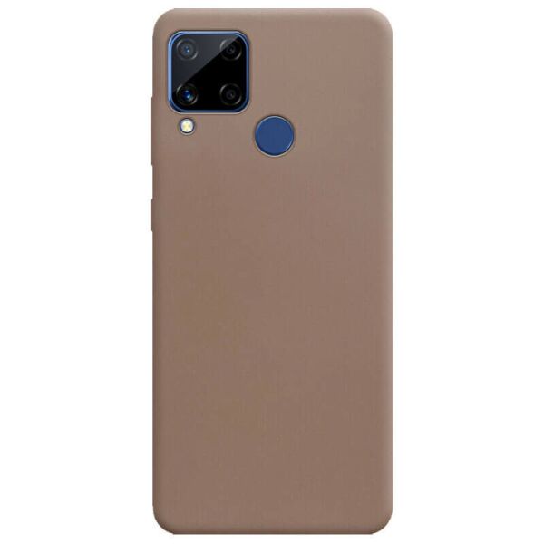 

Силиконовый чехол Candy для Realme C15 / C12 Коричневый