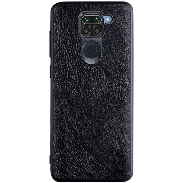 

Кожаный чехол PU Retro classic для Xiaomi Redmi Note 9 / Redmi 10X Черный