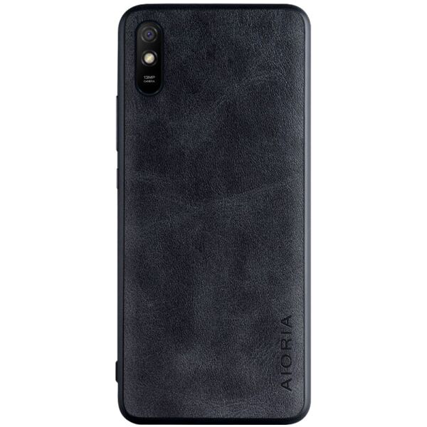 

Кожаный чехол AIORIA Vintage для Xiaomi Redmi 9A Черный