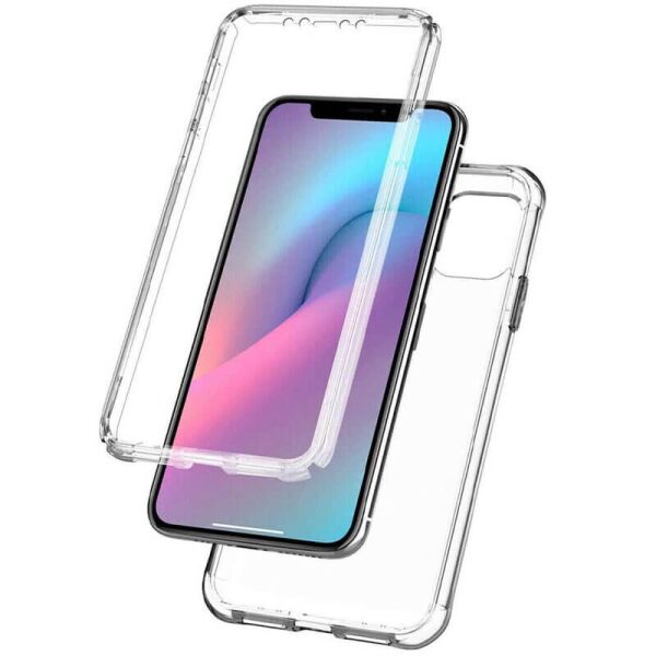 

Чехол TPU+PC Full Body с защитой 360 для Apple iPhone 12 mini (5.4") Прозрачный