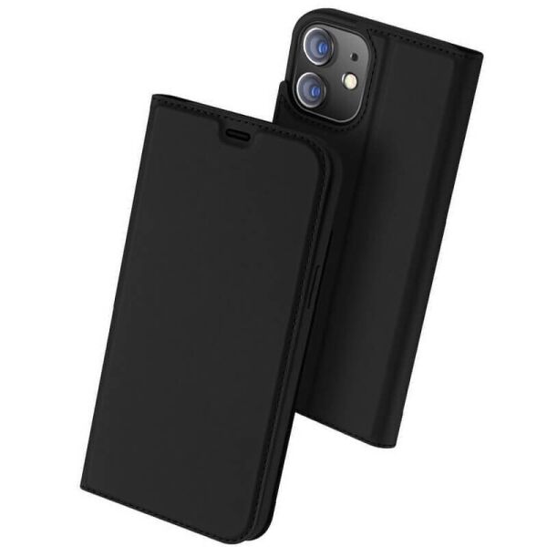 

Чехол-книжка Dux Ducis с карманом для визиток для Apple iPhone 12 mini (5.4") Черный