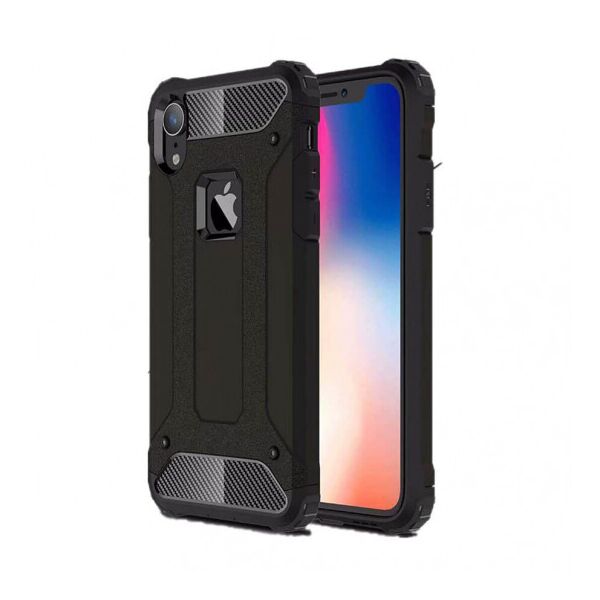 

Бронированный противоударный TPU+PC чехол Immortal для Apple iPhone XR (6.1") Черный (8404203)