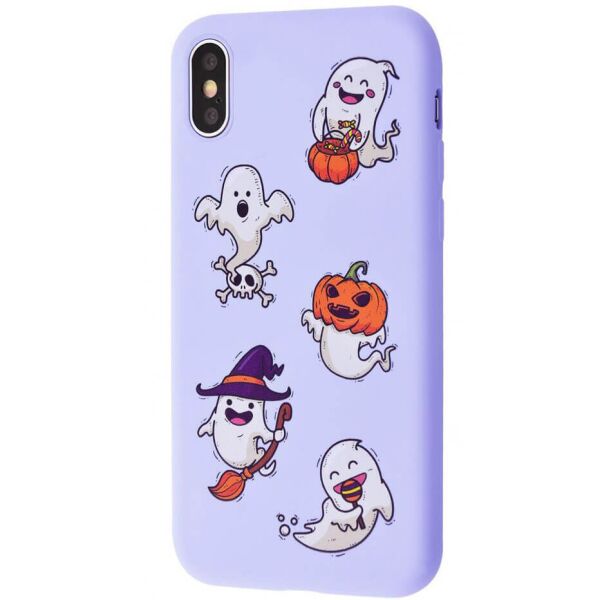 

TPU чехол WAVE Fancy для Apple iPhone X / XS (5.8") Dog in pumpkin / Light purple