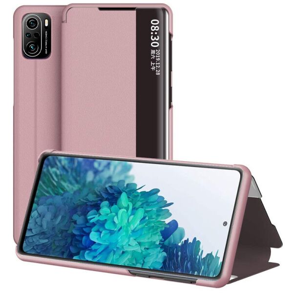

Чехол-книжка Smart View Cover для Xiaomi Redmi K40 / K40 Pro / K40 Pro+ / Poco F3 Розовый (4188191)