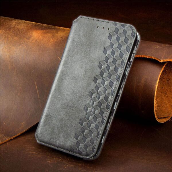 

Кожаный чехол книжка GETMAN Cubic (PU) для Samsung Galaxy M51 Серый