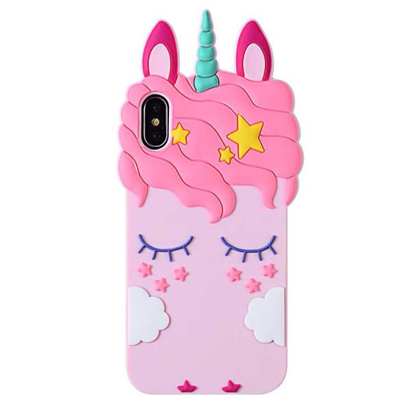 

Силиконовая накладка 3D Little Unicorn для Apple iPhone XS Max (6.5") Розовый, Единорог (8652544)