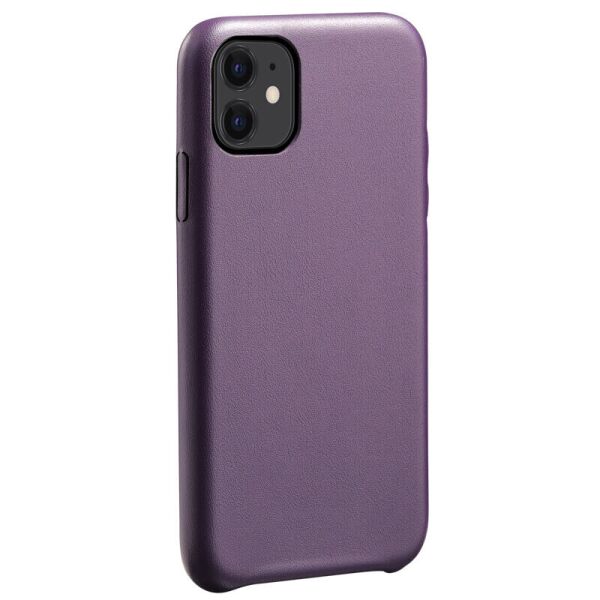 Акция на Кожаный чехол AHIMSA PU Leather Case (A) для Apple iPhone 11 Pro (5.8") Фиолетовый от Allo UA