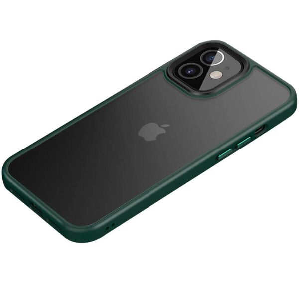 

TPU+PC чехол Metal Buttons для Apple iPhone 12 mini (5.4") Темно-зеленый