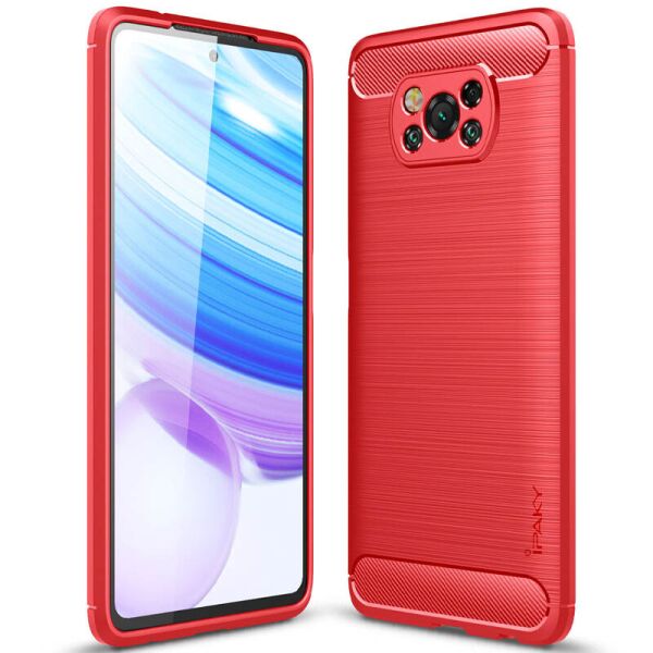 

TPU чехол iPaky Slim Series для Xiaomi Poco X3 NFC / Poco X3 Pro Красный