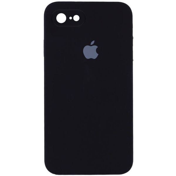 

Чехол Silicone Case Square Full Camera Protective (AA) для Apple iPhone 7 / 8 / SE (2020) (4.7") Черный / Black