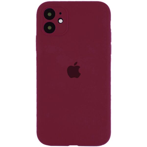 

Чехол Silicone Case Square Full Camera Protective (AA) для Apple iPhone XS (5.8") Бордовый / Maroon
