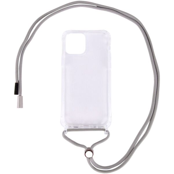 

Чехол TPU Crossbody Transparent для Apple iPhone 12 mini (5.4") Серый (2787187)