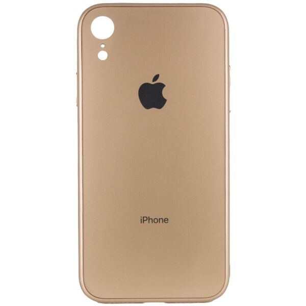 

TPU+Glass чехол GLOSSY Logo Full camera для Apple iPhone XR (6.1") Золотой (6404367)
