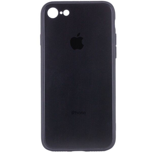 

TPU+Glass чехол GLOSSY Logo Full camera для Apple iPhone 7 / 8 / SE (2020) (4.7") Черный (7050276)